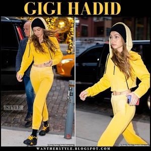 Cotton Citizen BK Crop Zip as seen on Gigi Hadid